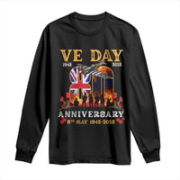 VE Day 80th Anniversary Long Sleeve Shirt 2025 Celebration Union Flag WWII Remembrance