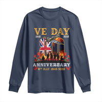 VE Day 80th Anniversary Long Sleeve Shirt 2025 Celebration Union Flag WWII Remembrance