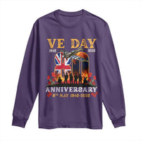 VE Day 80th Anniversary Long Sleeve Shirt 2025 Celebration Union Flag WWII Remembrance