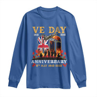 VE Day 80th Anniversary Long Sleeve Shirt 2025 Celebration Union Flag WWII Remembrance