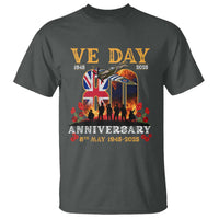 VE Day 80th Anniversary T Shirt 2025 Celebration Union Flag WWII Remembrance
