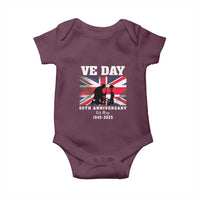 VE Day 80th Anniversary Baby Onesie Victory in Europe Union Flag WWII Remembrance