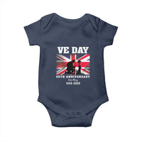 VE Day 80th Anniversary Baby Onesie Victory in Europe Union Flag WWII Remembrance