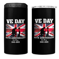 VE Day 80th Anniversary 4 in 1 Can Cooler Tumbler Victory in Europe Union Flag WWII Remembrance