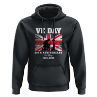 VE Day 80th Anniversary Hoodie Victory in Europe Union Flag WWII Remembrance