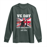 VE Day 80th Anniversary Long Sleeve Shirt Victory in Europe Union Flag WWII Remembrance