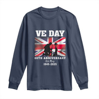 VE Day 80th Anniversary Long Sleeve Shirt Victory in Europe Union Flag WWII Remembrance