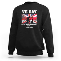 VE Day 80th Anniversary Sweatshirt Victory in Europe Union Flag WWII Remembrance