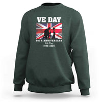 VE Day 80th Anniversary Sweatshirt Victory in Europe Union Flag WWII Remembrance