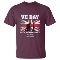 VE Day 80th Anniversary T Shirt Victory in Europe Union Flag WWII Remembrance