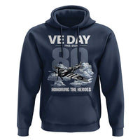 VE Day 80th Anniversary Hoodie 2025 Celebration WWII Remembrance Retro