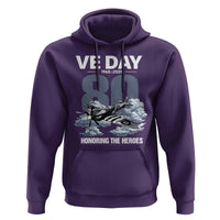 VE Day 80th Anniversary Hoodie 2025 Celebration WWII Remembrance Retro