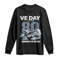 VE Day 80th Anniversary Long Sleeve Shirt 2025 Celebration WWII Remembrance Retro