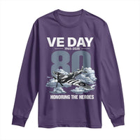 VE Day 80th Anniversary Long Sleeve Shirt 2025 Celebration WWII Remembrance Retro