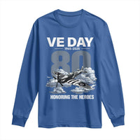 VE Day 80th Anniversary Long Sleeve Shirt 2025 Celebration WWII Remembrance Retro