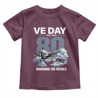 VE Day 80th Anniversary Toddler T Shirt 2025 Celebration WWII Remembrance Retro