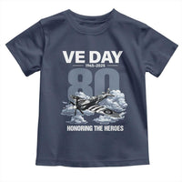 VE Day 80th Anniversary Toddler T Shirt 2025 Celebration WWII Remembrance Retro