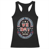 VE Day 80th Anniversary Racerback Tank Top 2025 Patriotic WWII Remembrance Vintage