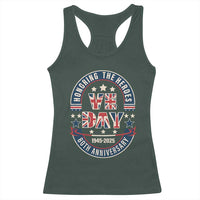VE Day 80th Anniversary Racerback Tank Top 2025 Patriotic WWII Remembrance Vintage