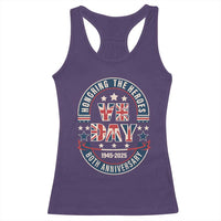 VE Day 80th Anniversary Racerback Tank Top 2025 Patriotic WWII Remembrance Vintage
