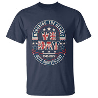 VE Day 80th Anniversary T Shirt 2025 Patriotic WWII Remembrance Vintage