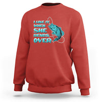 Funny Fishing Sweatshirt I Like It When She Bends Over But I Love It When She Tugs On My Worm And Swallows Funny Fisherman Fishing Gag Gift for Men Angler - Wonder Print Shop
