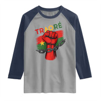Traoré 2025 Burkina Faso Flag Raglan Shirt Raised Fist Broken Chains