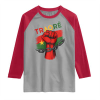 Traoré 2025 Burkina Faso Flag Raglan Shirt Raised Fist Broken Chains