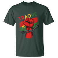 Traoré 2025 Burkina Faso Flag T Shirt Raised Fist Broken Chains