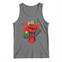 Traoré 2025 Burkina Faso Flag Tank Top Raised Fist Broken Chains