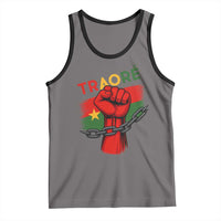 Traoré 2025 Burkina Faso Flag Tank Top Raised Fist Broken Chains