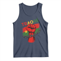 Traoré 2025 Burkina Faso Flag Tank Top Raised Fist Broken Chains