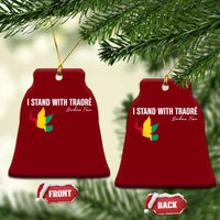 I Stand With Traoré Ceramic Ornament Burkina Faso Peace Dove - Wonder Print Shop