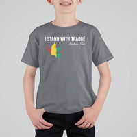 I Stand With Traoré T Shirt For Kid Burkina Faso Peace Dove