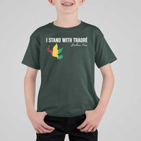 I Stand With Traoré T Shirt For Kid Burkina Faso Peace Dove