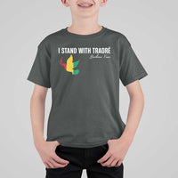 I Stand With Traoré T Shirt For Kid Burkina Faso Peace Dove
