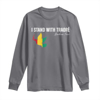 I Stand With Traoré Long Sleeve Shirt Burkina Faso Peace Dove
