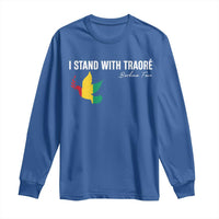 I Stand With Traoré Long Sleeve Shirt Burkina Faso Peace Dove