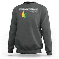I Stand With Traoré Sweatshirt Burkina Faso Peace Dove