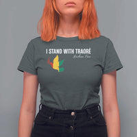I Stand With Traoré T Shirt For Women Burkina Faso Peace Dove