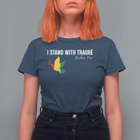 I Stand With Traoré T Shirt For Women Burkina Faso Peace Dove