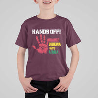 Hands Off Traoré Burkina Faso Africa T Shirt For Kid