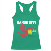 Hands Off Traoré Burkina Faso Africa Racerback Tank Top