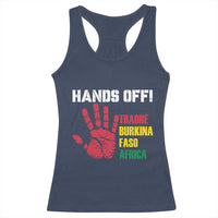 Hands Off Traoré Burkina Faso Africa Racerback Tank Top