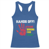 Hands Off Traoré Burkina Faso Africa Racerback Tank Top