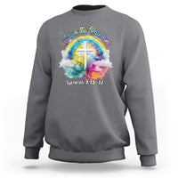 God's Promise Sweatshirt Reclaim The Rainbow Genesis 9:13-17 - Wonder Print Shop