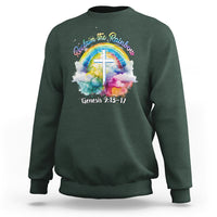 God's Promise Sweatshirt Reclaim The Rainbow Genesis 9:13-17 - Wonder Print Shop