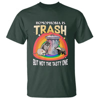 Sarcastic LGBT T Shirt Homophobia Is Trash Gay Pride Raccoon Opossum Ally - Wonder Print Shop