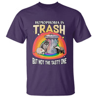 Sarcastic LGBT T Shirt Homophobia Is Trash Gay Pride Raccoon Opossum Ally - Wonder Print Shop