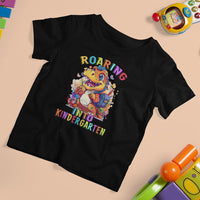 Cute Kindergarten Dinosaur T Shirt For Kid Roaring Into Kinder - Wonder Print Shop